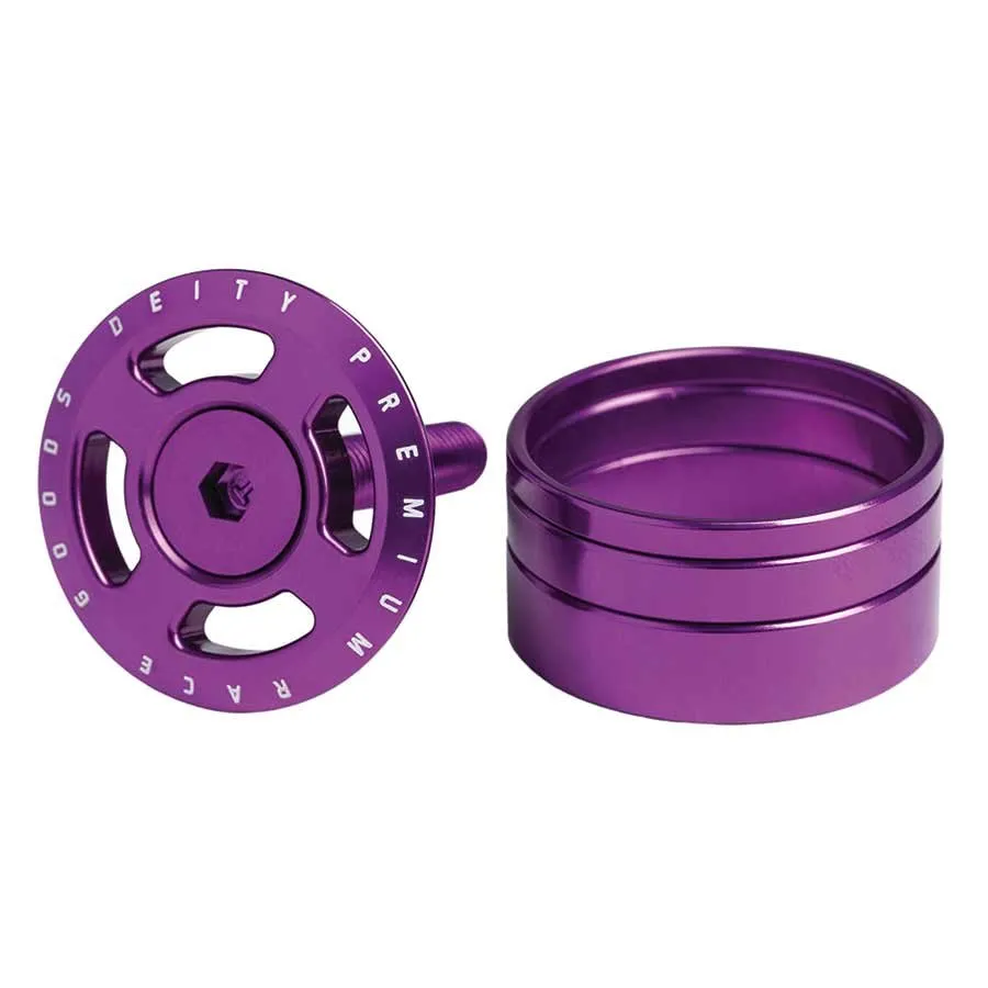 Deity Crosshair Top Cap and Spacer kit