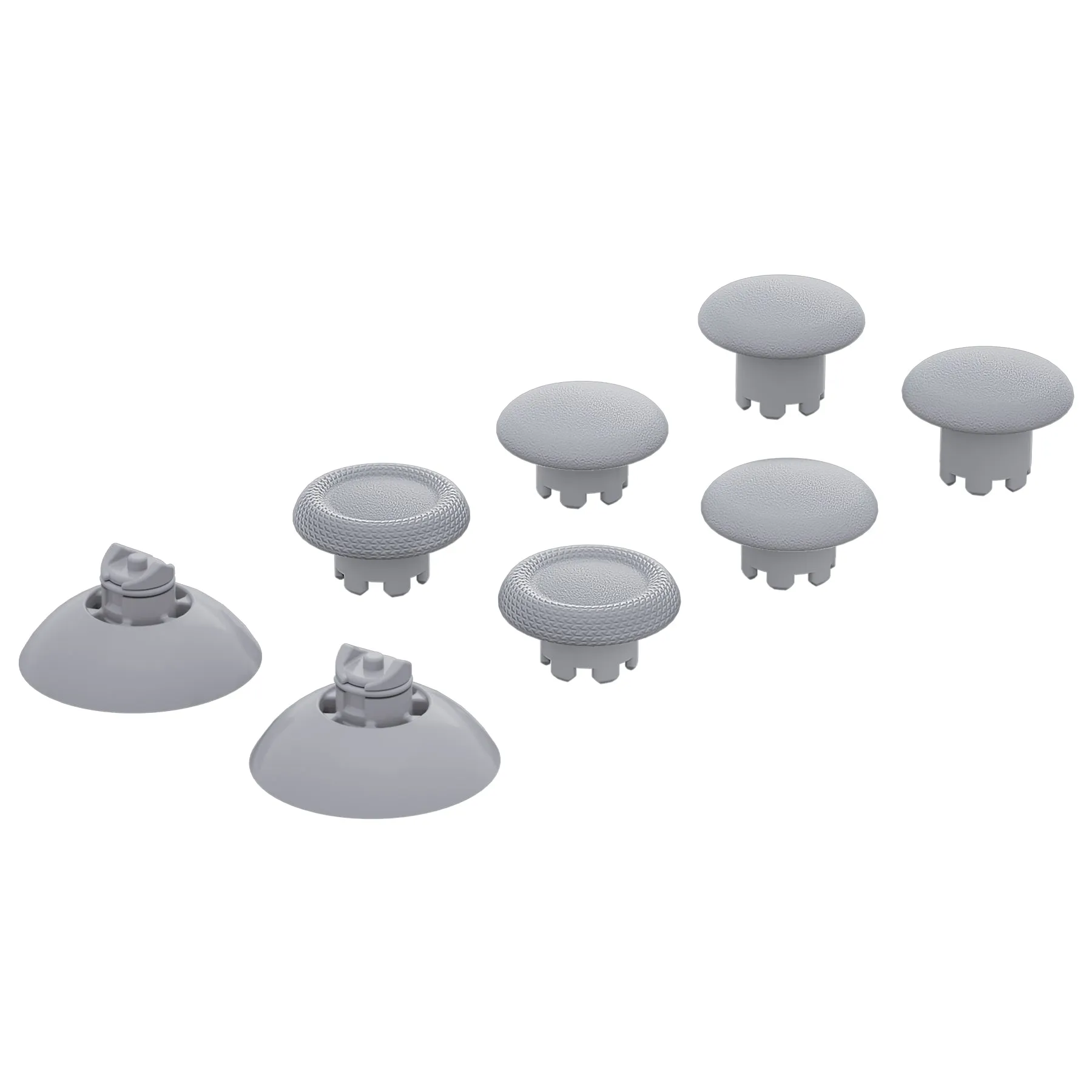 eXtremeRate EDGE Sticks Interchangeable Thumbsticks for Xbox Core Controller, New Hope Gray Swappable Analog Stick Joystick for Xbox One S/X, Xbox Elite V1 Controller, for Nintendo Switch Pro Controller - AGLX3M003