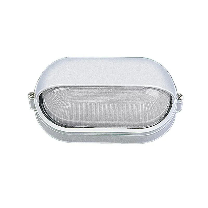 Eyelid Oval Aluminium Economy Bulkhead E27 in White/Black Superlux Lighting - LJ2003-WH, LJ2003-BL