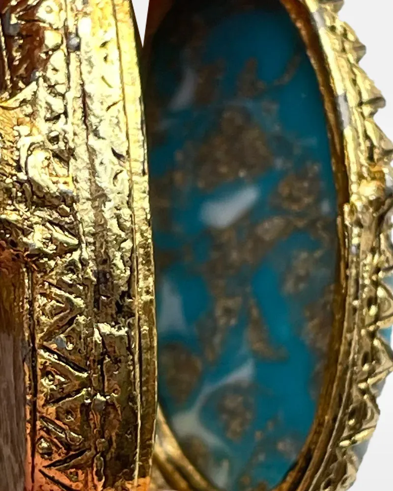 Faux Turquoise Poison Ring