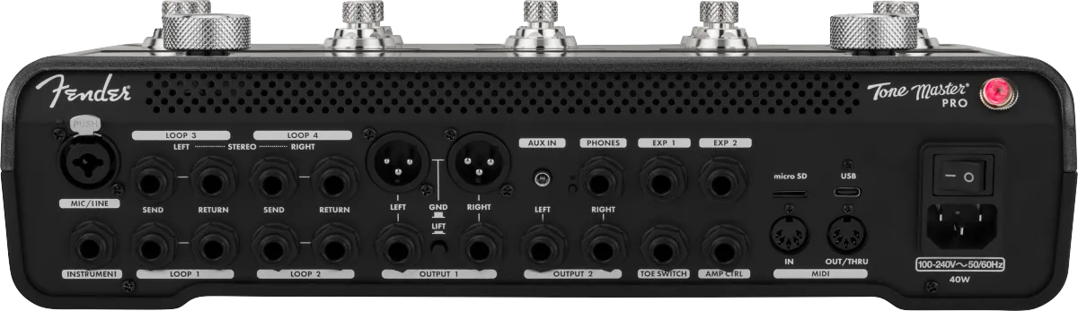 Fender Tone Master Pro - Digital Multi-Effect Amp Modeller Pedalboard