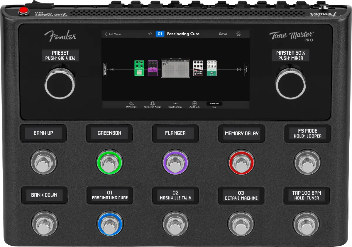 Fender Tone Master Pro - Digital Multi-Effect Amp Modeller Pedalboard
