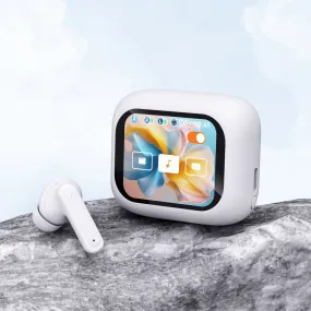 For Smart Lcd Touch Screen Headphones - New Upgrade Sports Headphones With English And Chinese Switch, Wireless, Built-In Microphone & Sound Quality Switch