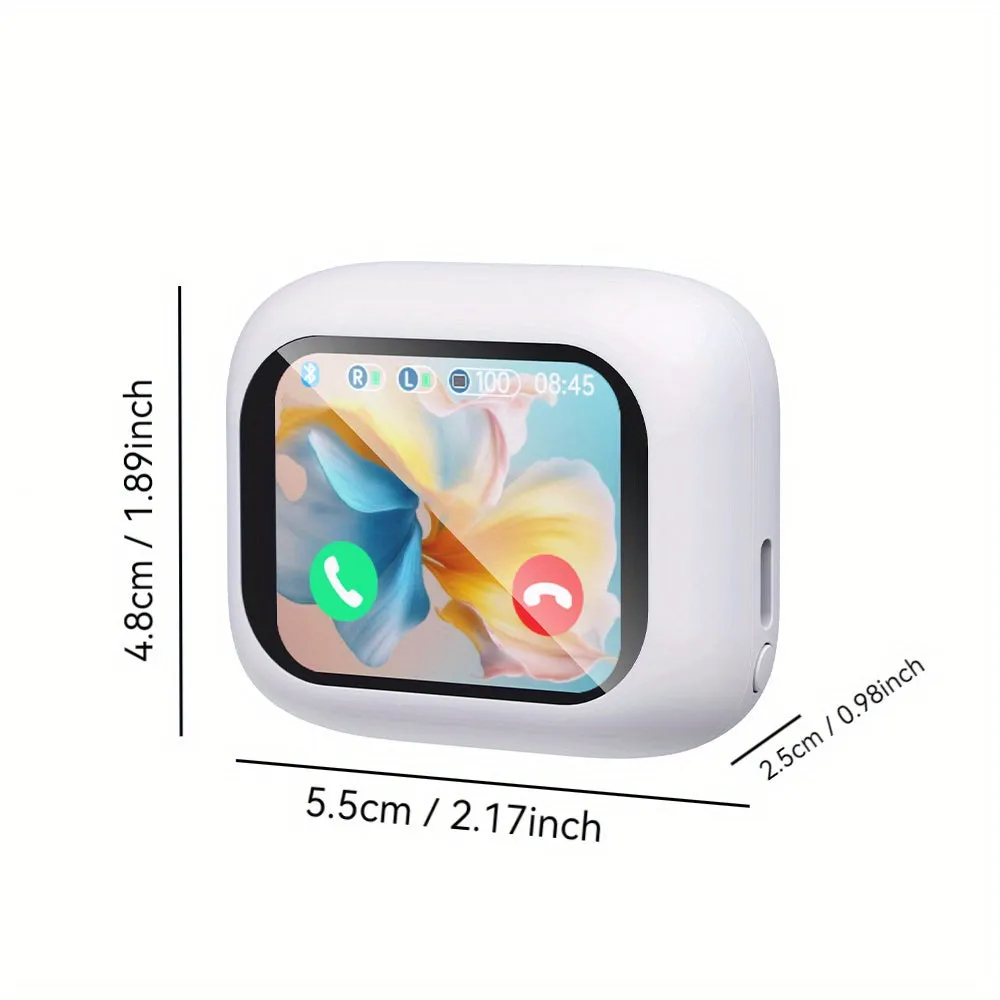 For Smart Lcd Touch Screen Headphones - New Upgrade Sports Headphones With English And Chinese Switch, Wireless, Built-In Microphone & Sound Quality Switch