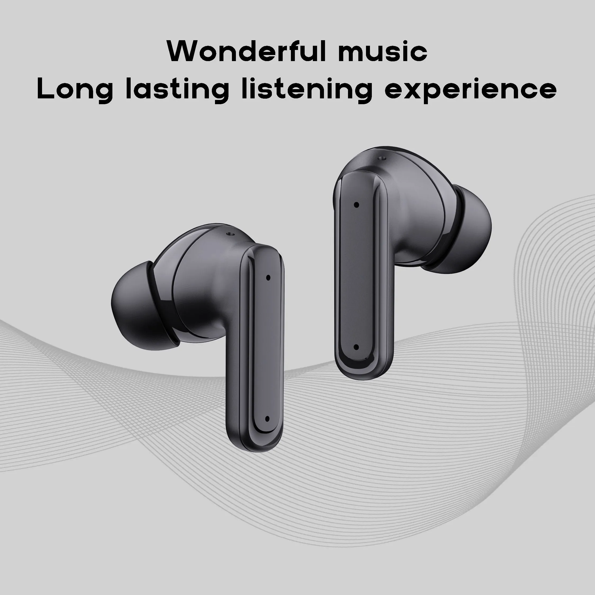 For Smart Lcd Touch Screen Headphones - New Upgrade Sports Headphones With English And Chinese Switch, Wireless, Built-In Microphone & Sound Quality Switch