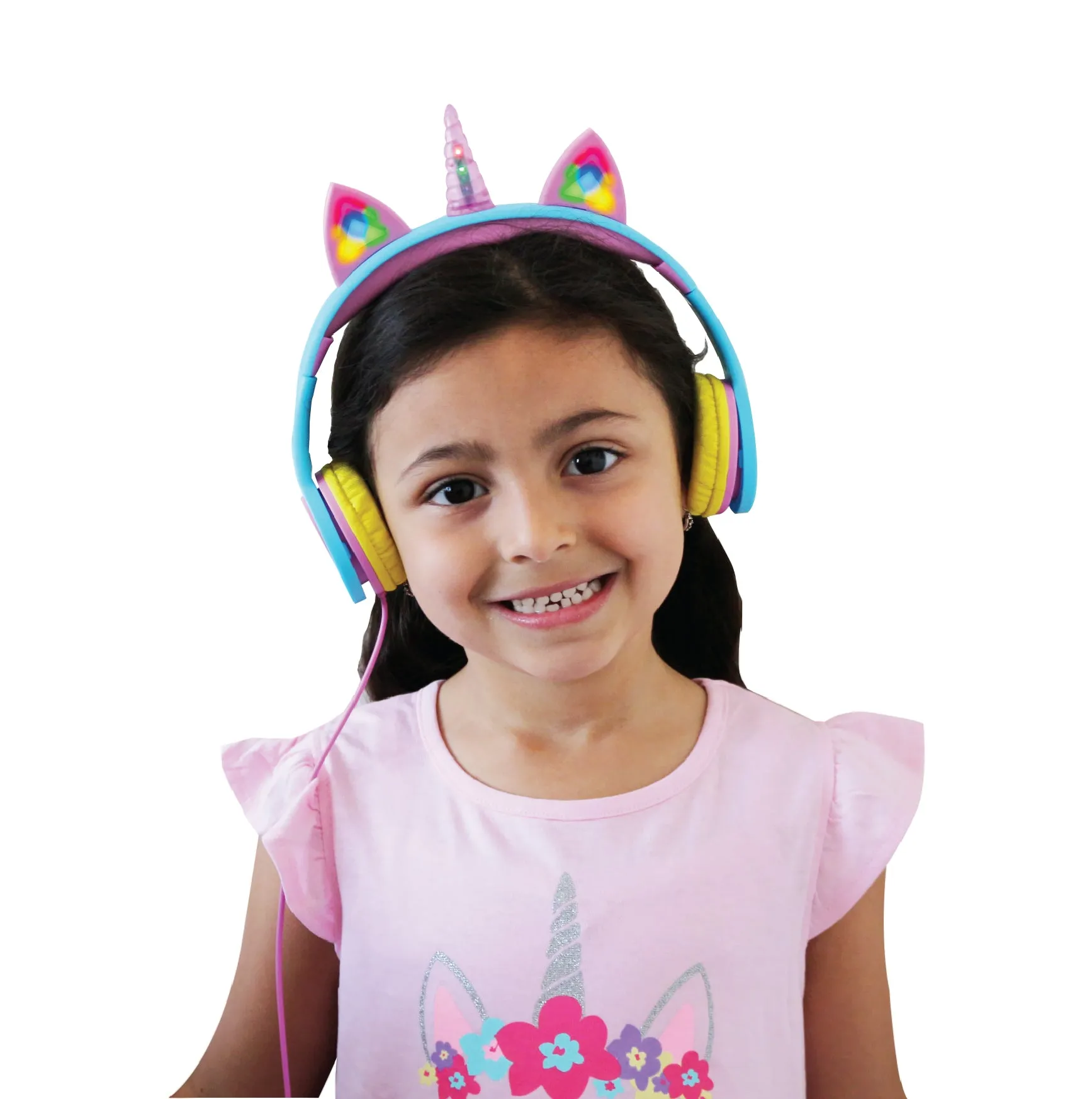 GKidz LED Unicorn Gift Set- Kids LED Unicorn Headset and 10ft LED RGB Strip Light with Remote