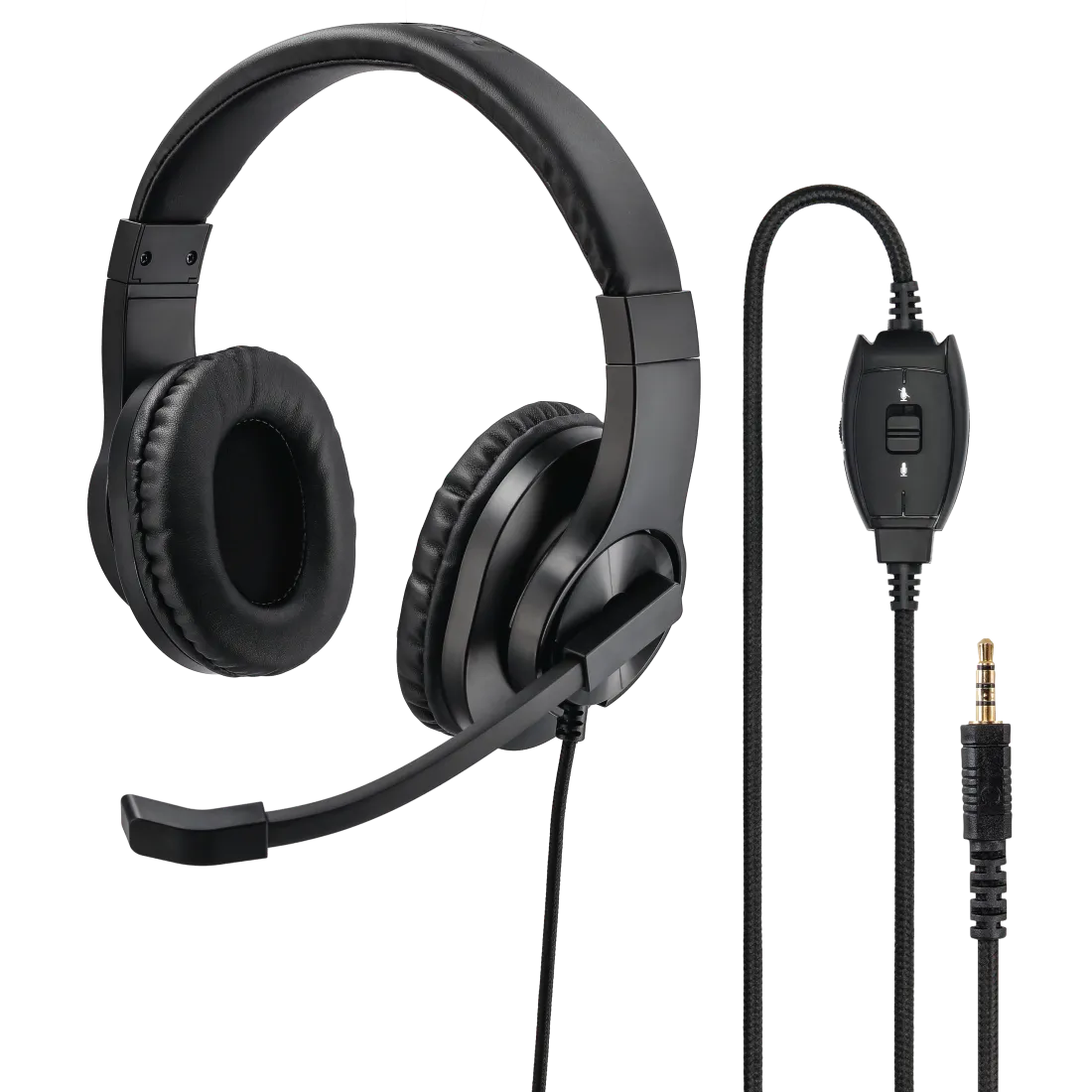 Hama HS-P350 Over-Ear PC Office Stereo Headset - Black | 419705