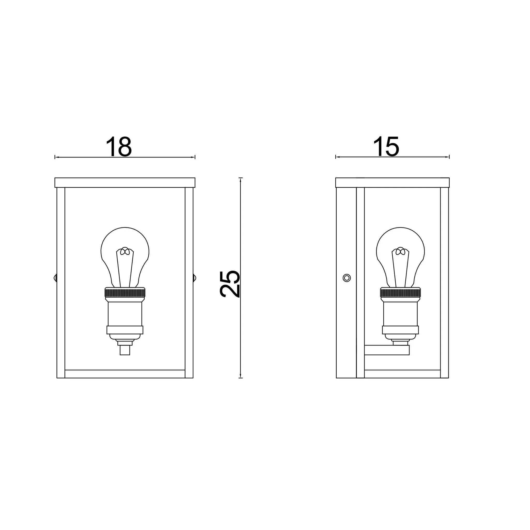 Hamptons Outdoor Wall Light Hamptons Style in Black