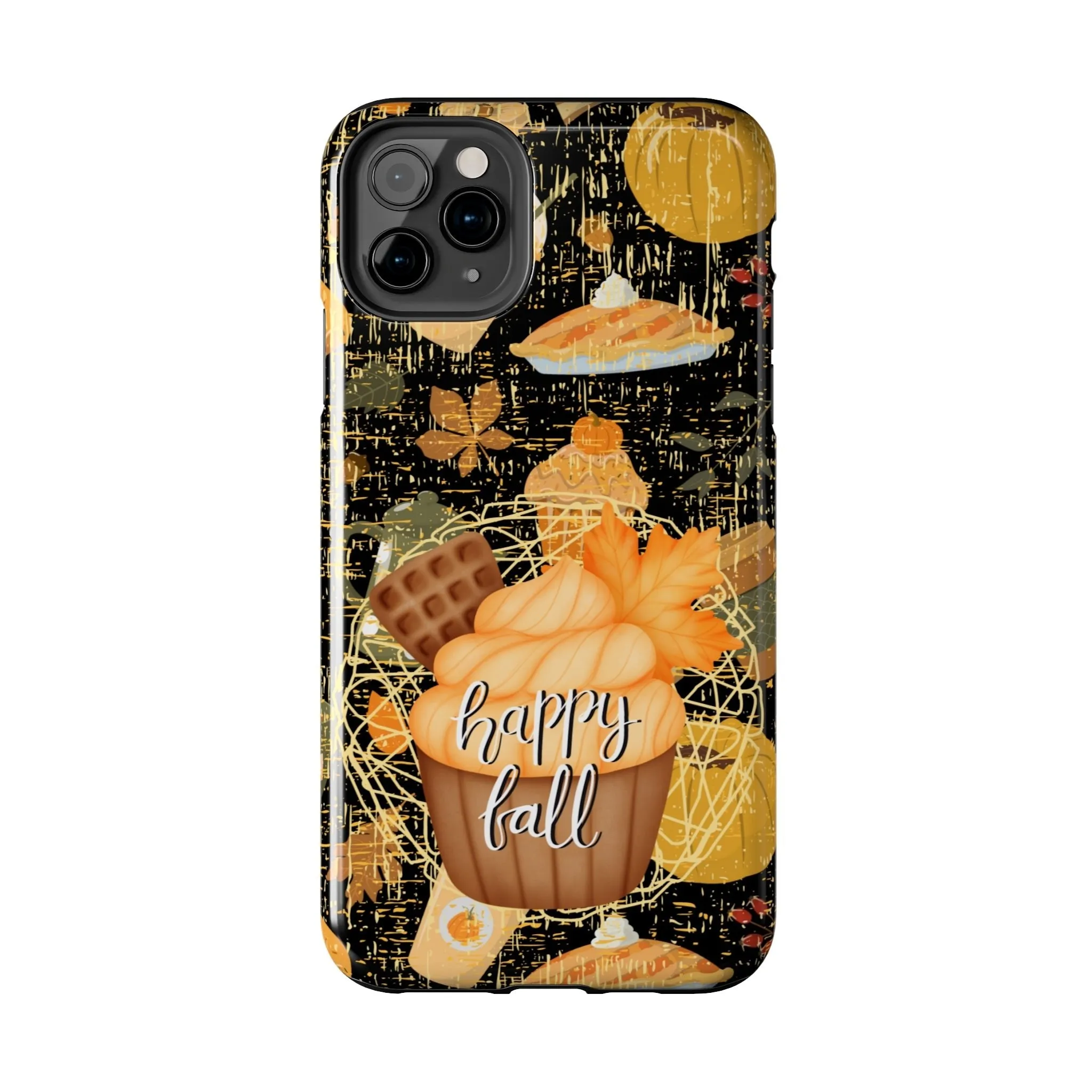 Happy Fall Cupcake Cell Phone Case - Autumn Dessert Design