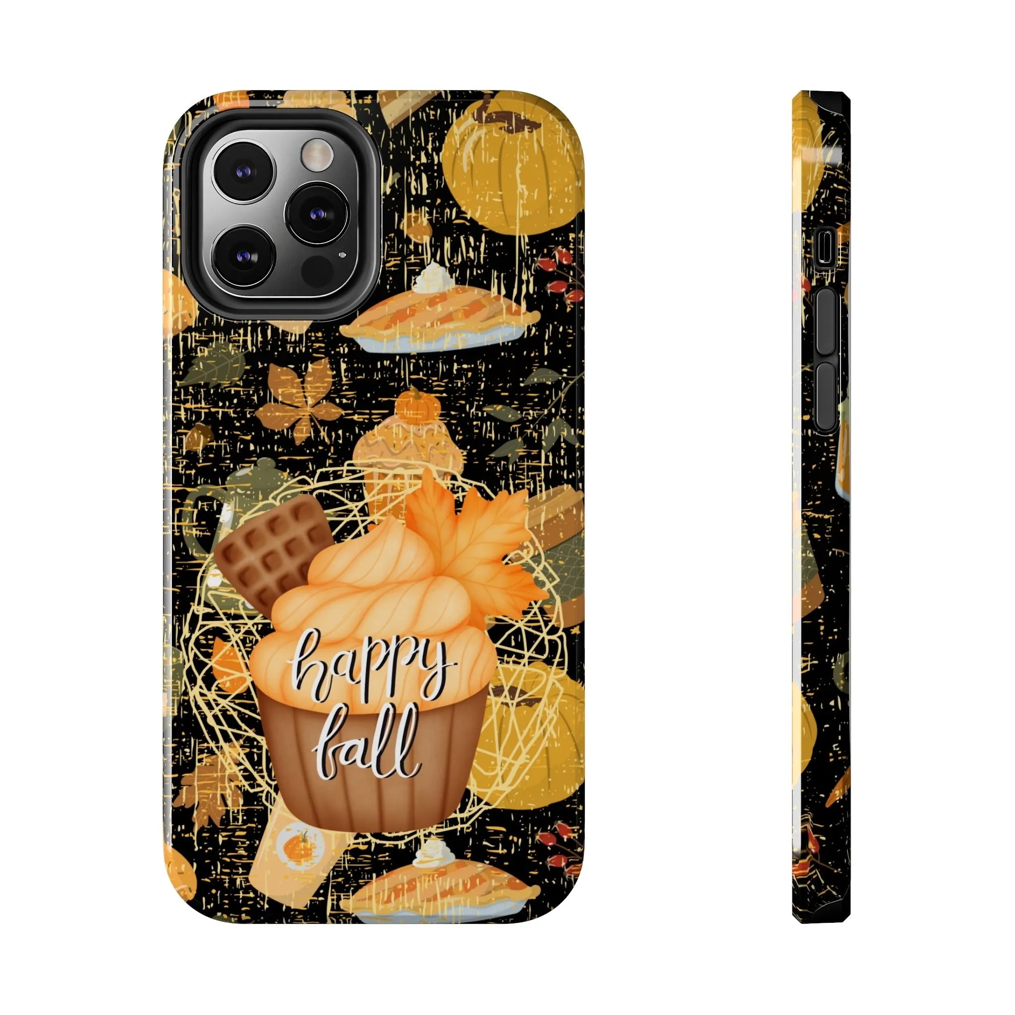 Happy Fall Cupcake Cell Phone Case - Autumn Dessert Design
