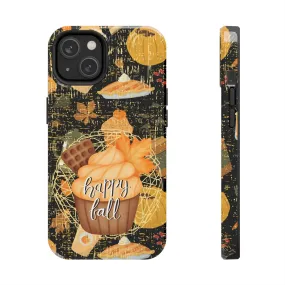 Happy Fall Cupcake Cell Phone Case - Autumn Dessert Design