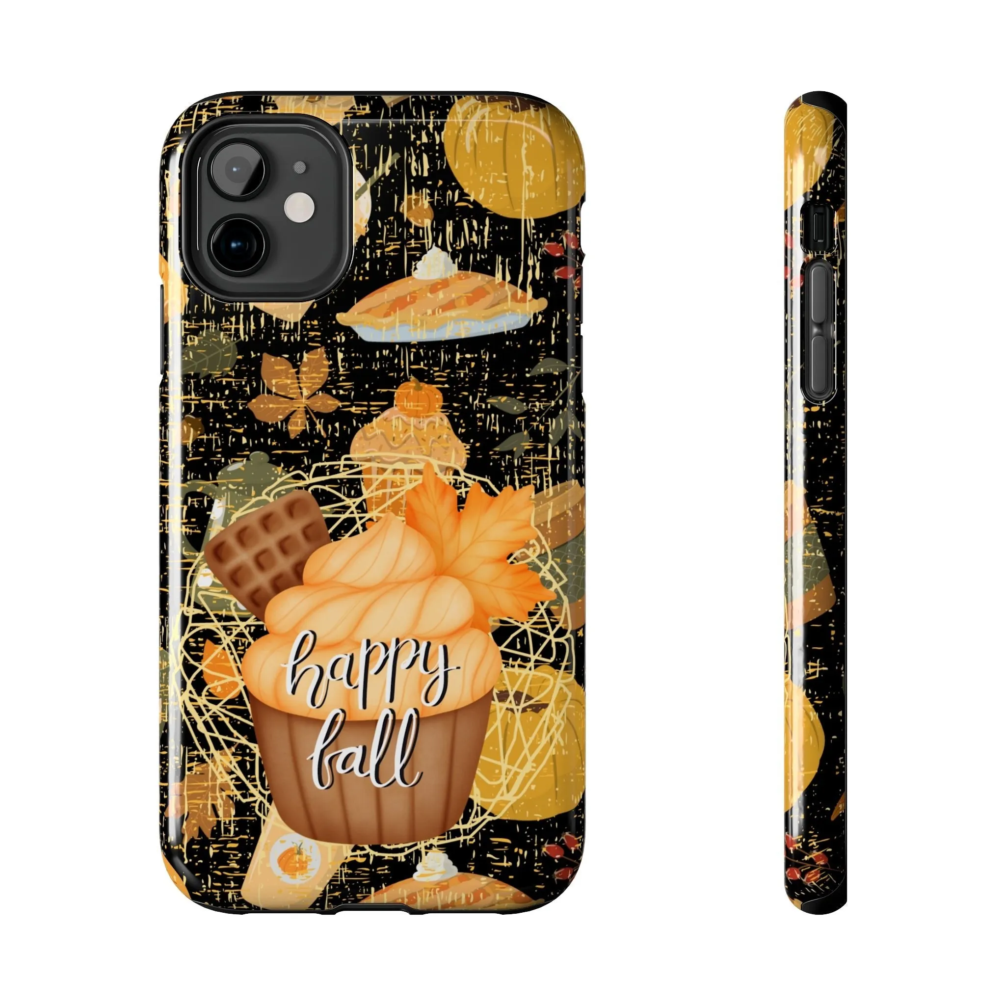 Happy Fall Cupcake Cell Phone Case - Autumn Dessert Design