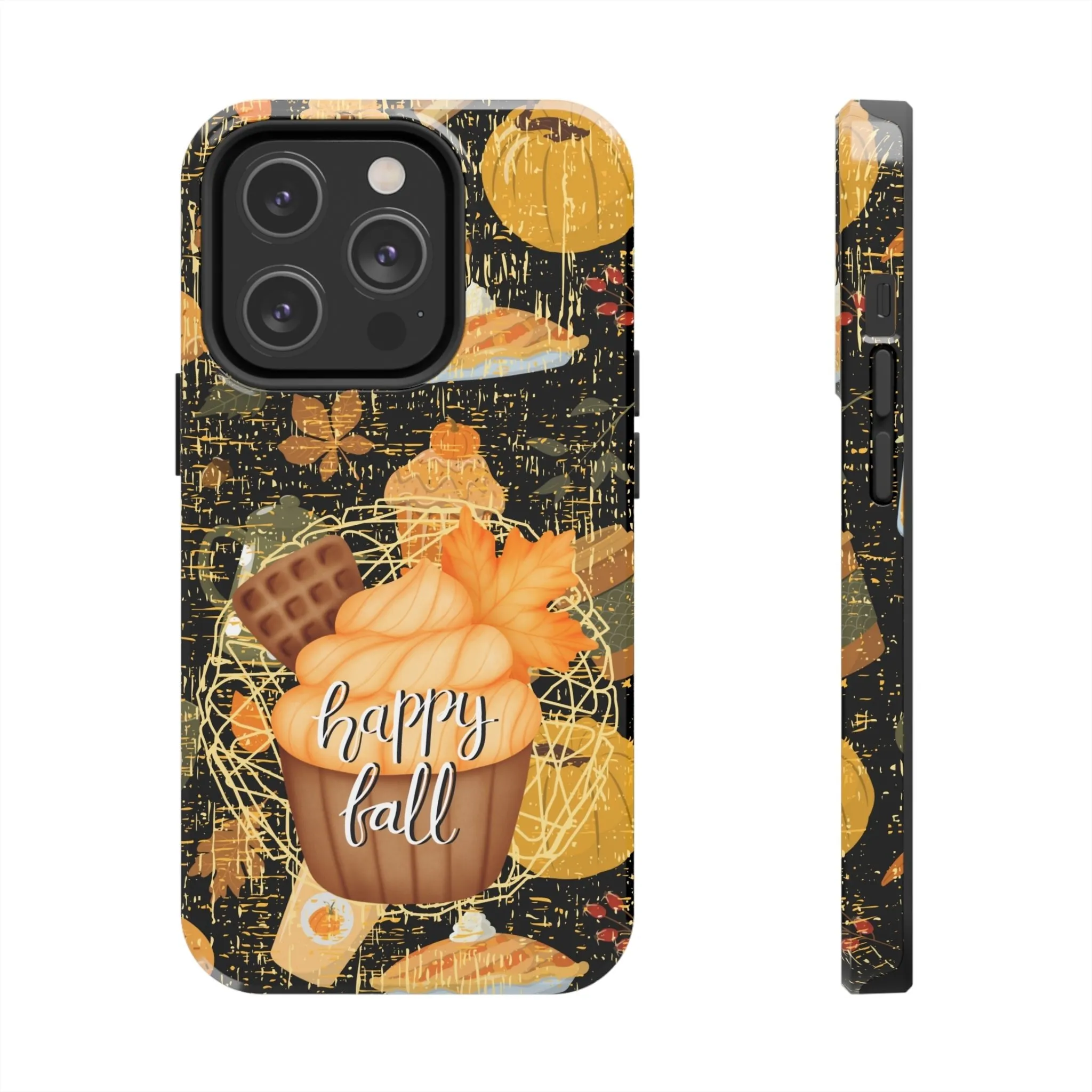 Happy Fall Cupcake Cell Phone Case - Autumn Dessert Design