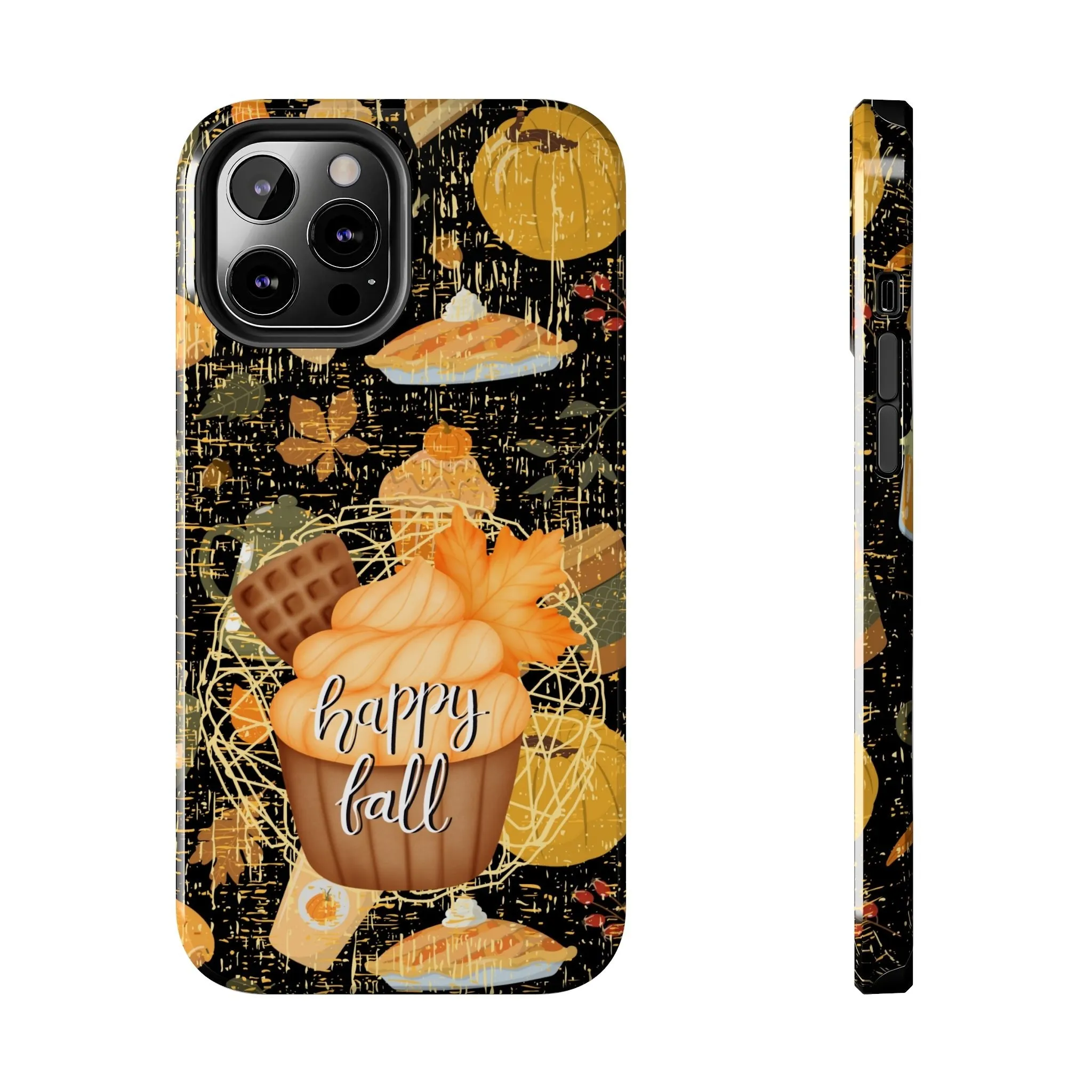 Happy Fall Cupcake Cell Phone Case - Autumn Dessert Design