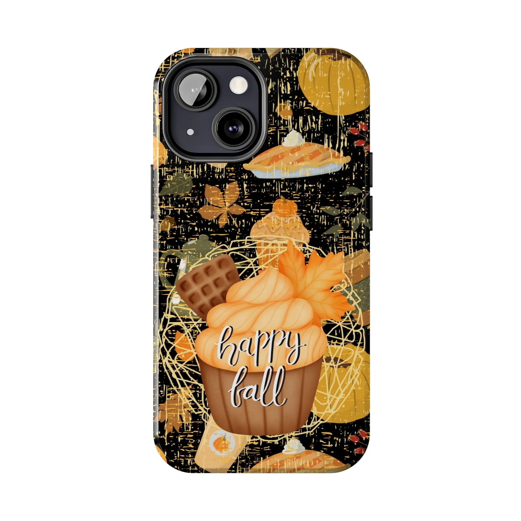 Happy Fall Cupcake Cell Phone Case - Autumn Dessert Design