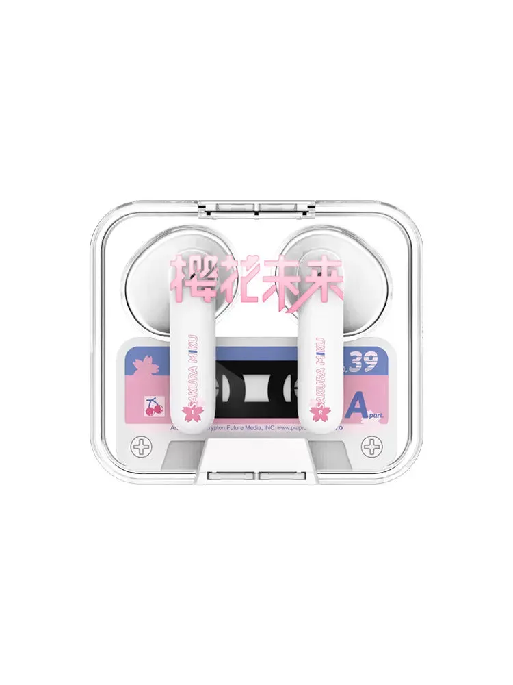 Hatsune Miku - Sakura Miku Travel Happily Bluetooth Earphone Moeyu