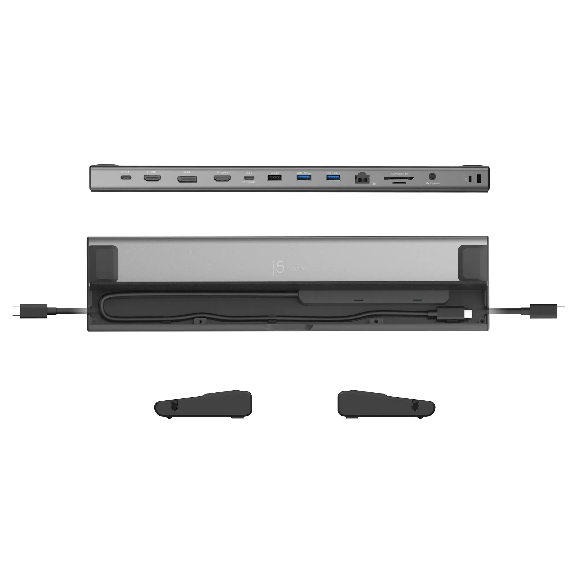 j5create USB4® Triple 4K Display Docking Station, JCD554