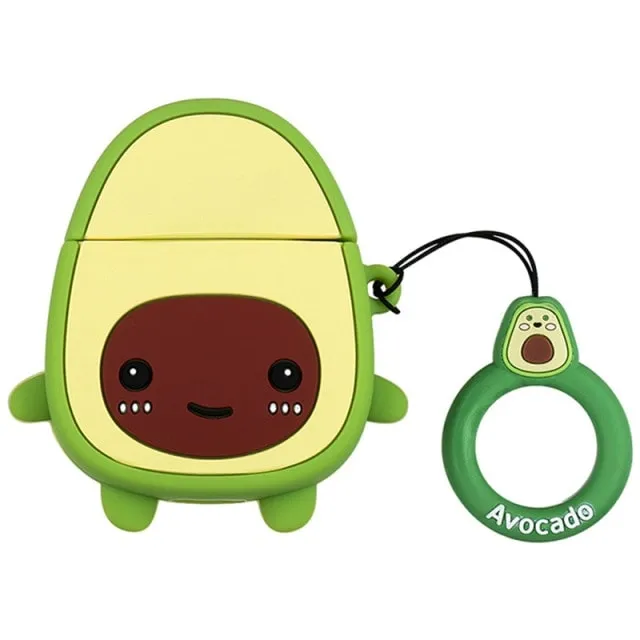 Kawaii 3D Avocado Airpods Case