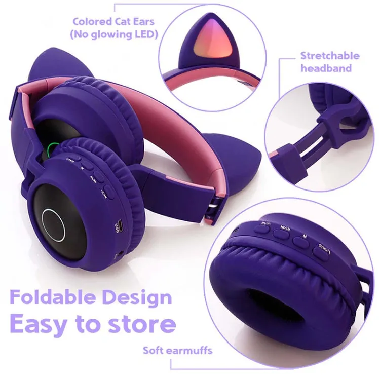 Kawaii Cat Bluetooth Wireless Headphones