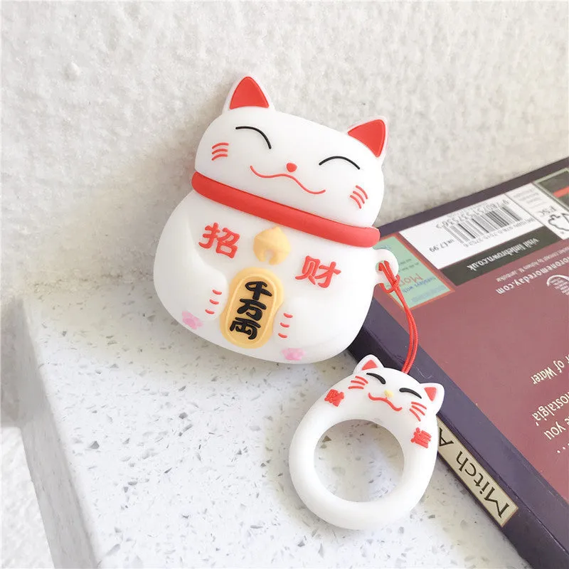 Kawaii Cat Trio AirPod Cases
