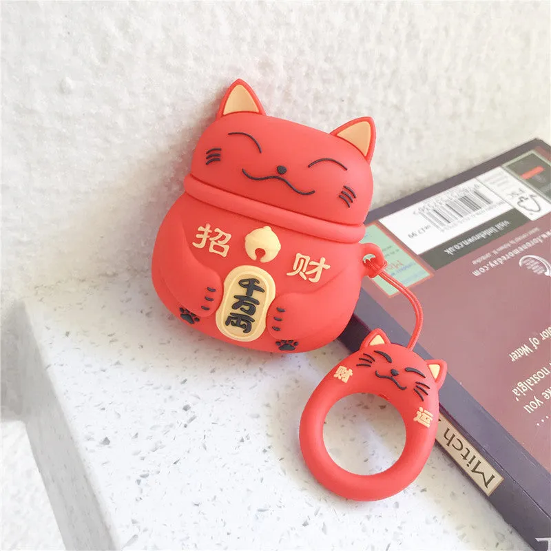 Kawaii Cat Trio AirPod Cases