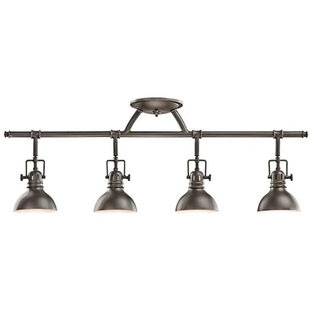 Kichler 7704 Hatteras Bay Fixed Rail 4-lt Semi Flush Mount