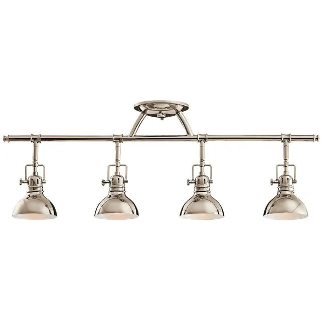 Kichler 7704 Hatteras Bay Fixed Rail 4-lt Semi Flush Mount