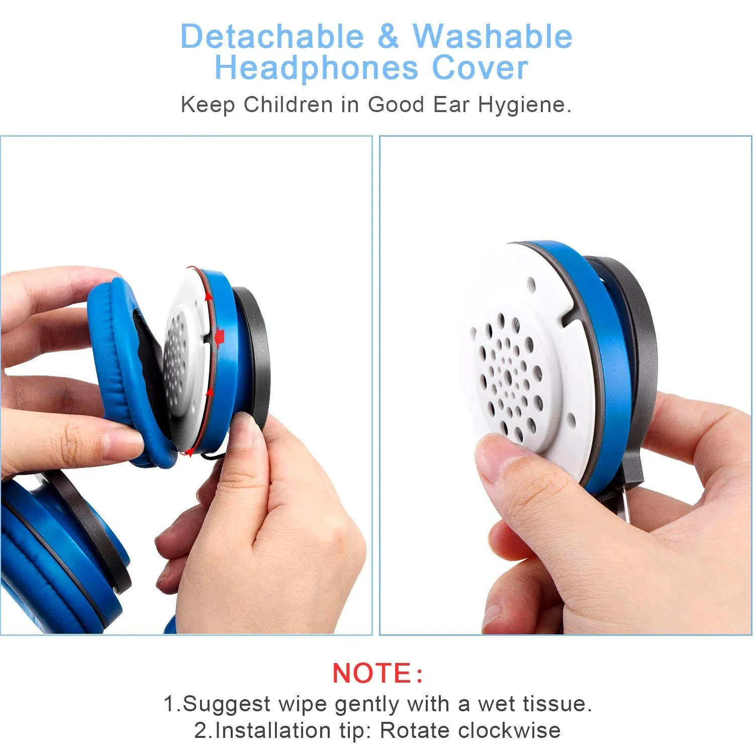 Kids Over Ear Wired Headsets with 85dB Volume Limit
