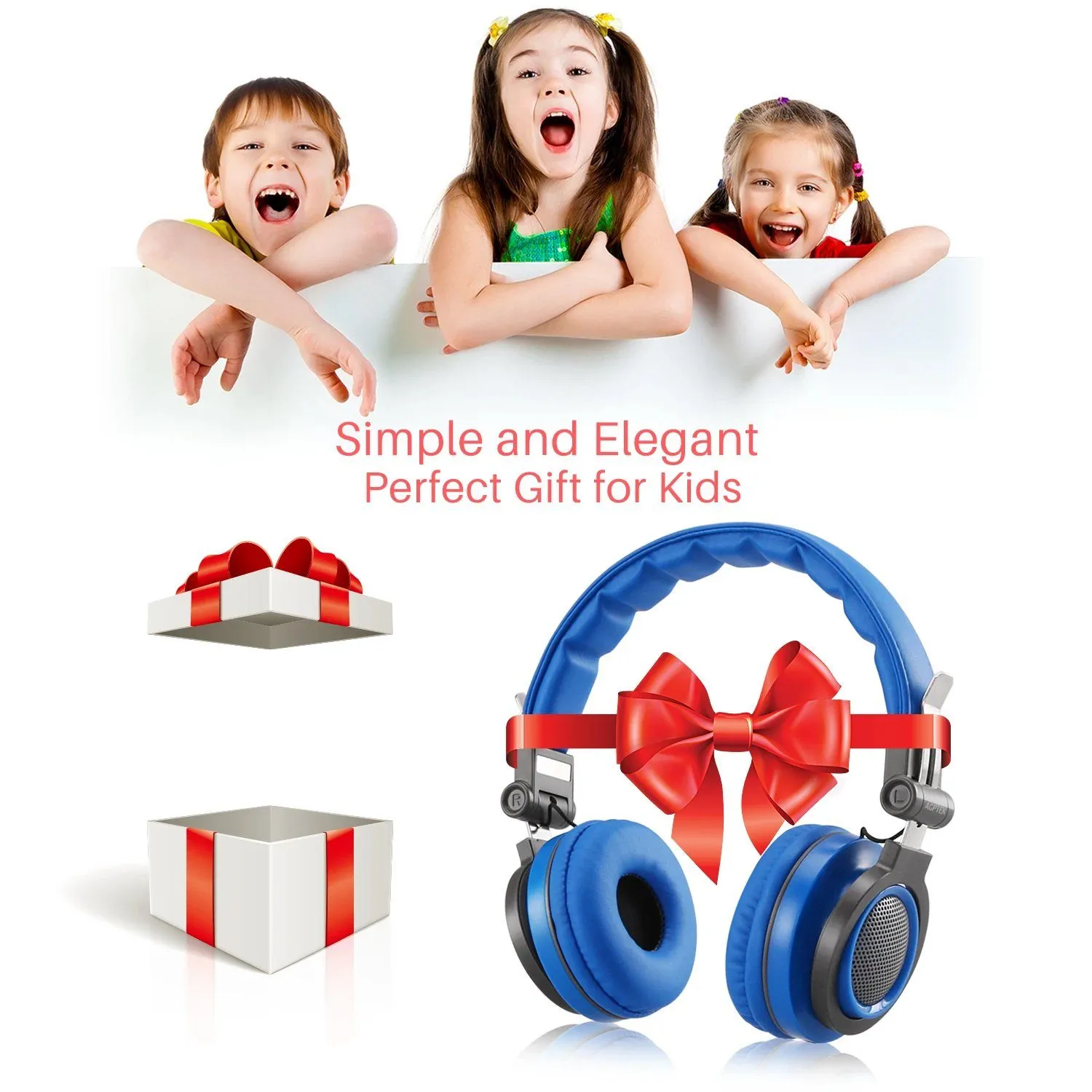 Kids Over Ear Wired Headsets with 85dB Volume Limit