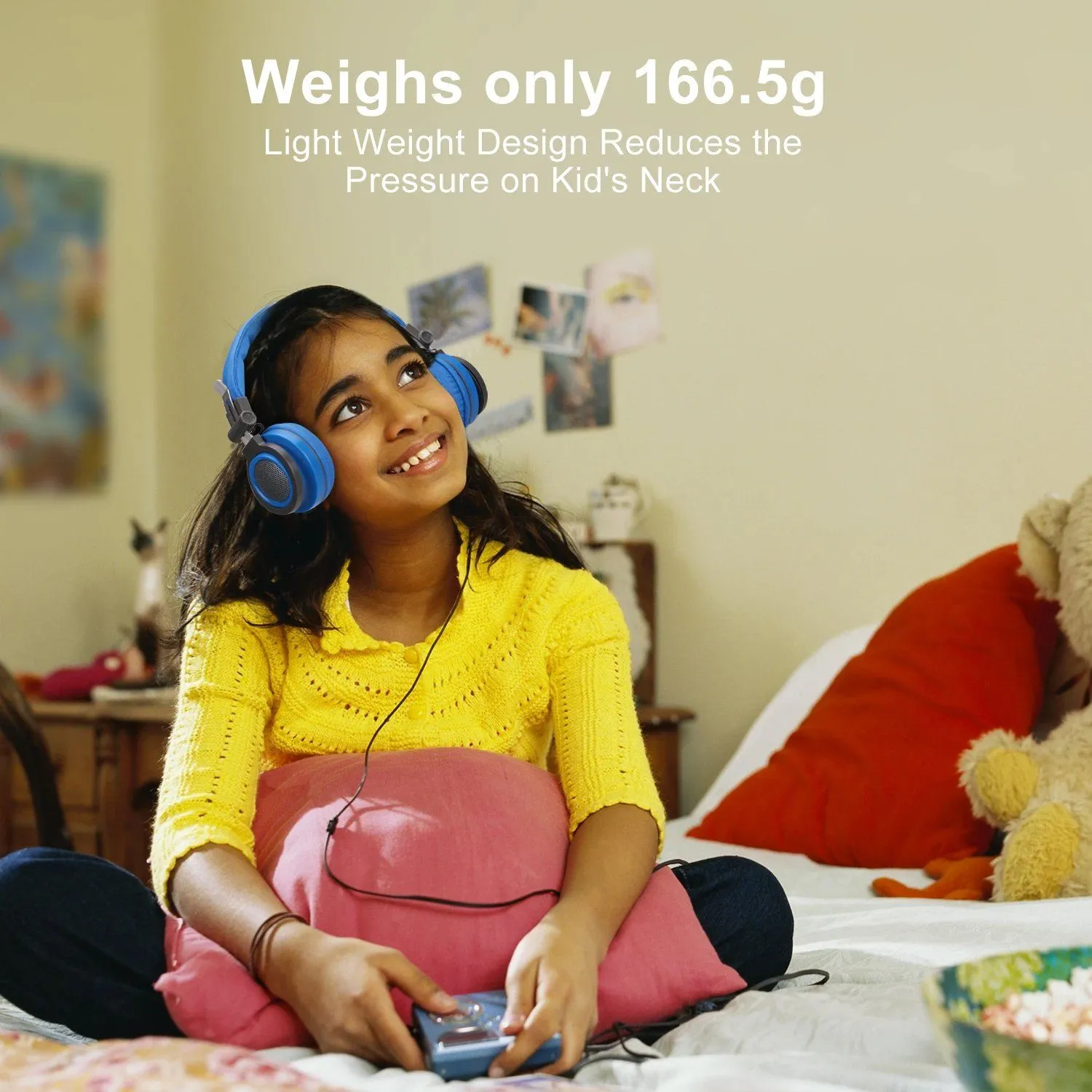 Kids Over Ear Wired Headsets with 85dB Volume Limit