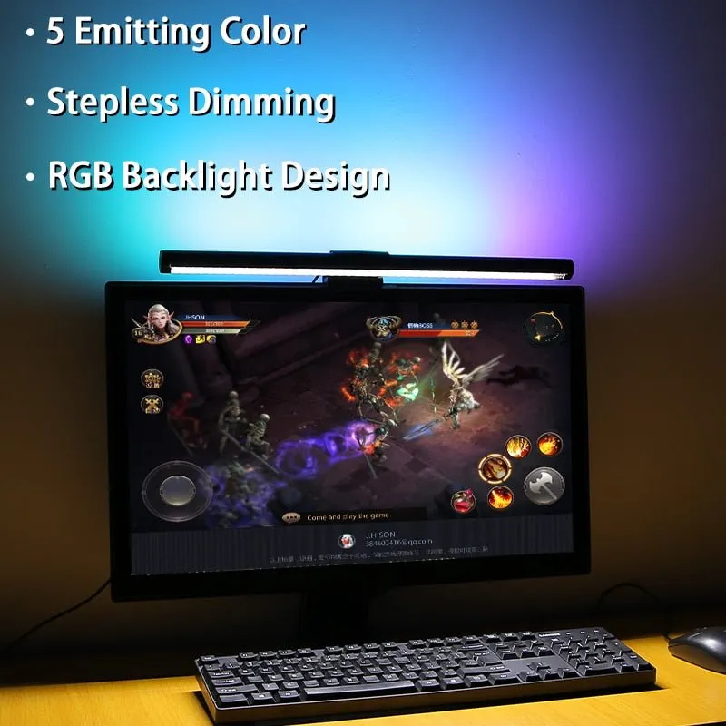 LED Monitor Lamp - No Screen Glare Monitor Lamp with USB Powered for Home and Office