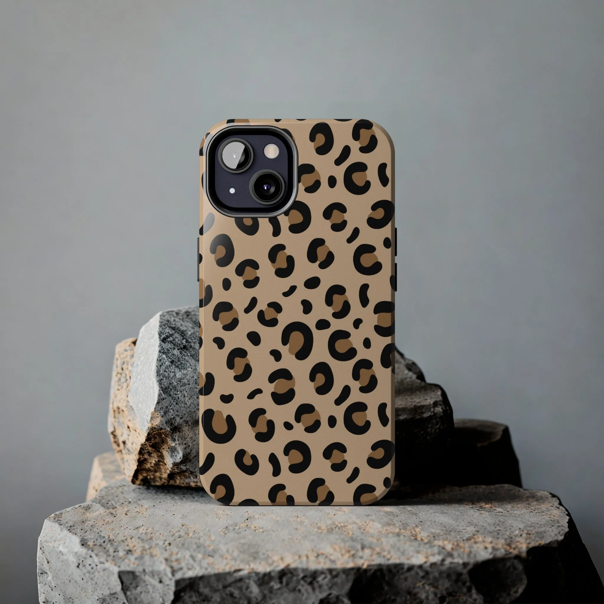 Leopard Print Stylish Cell Phone Case - Trendy and Fashionable Cover