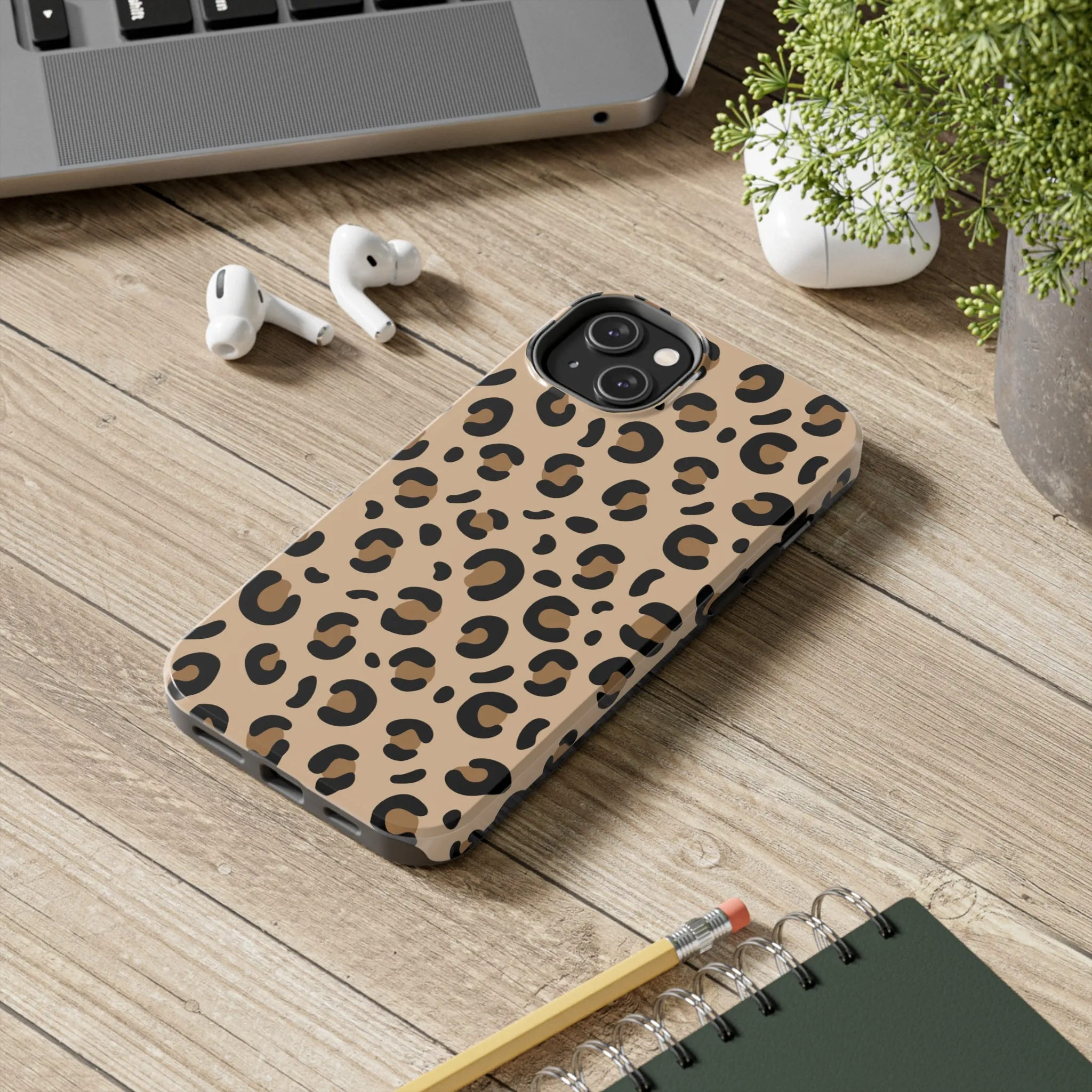Leopard Print Stylish Cell Phone Case - Trendy and Fashionable Cover