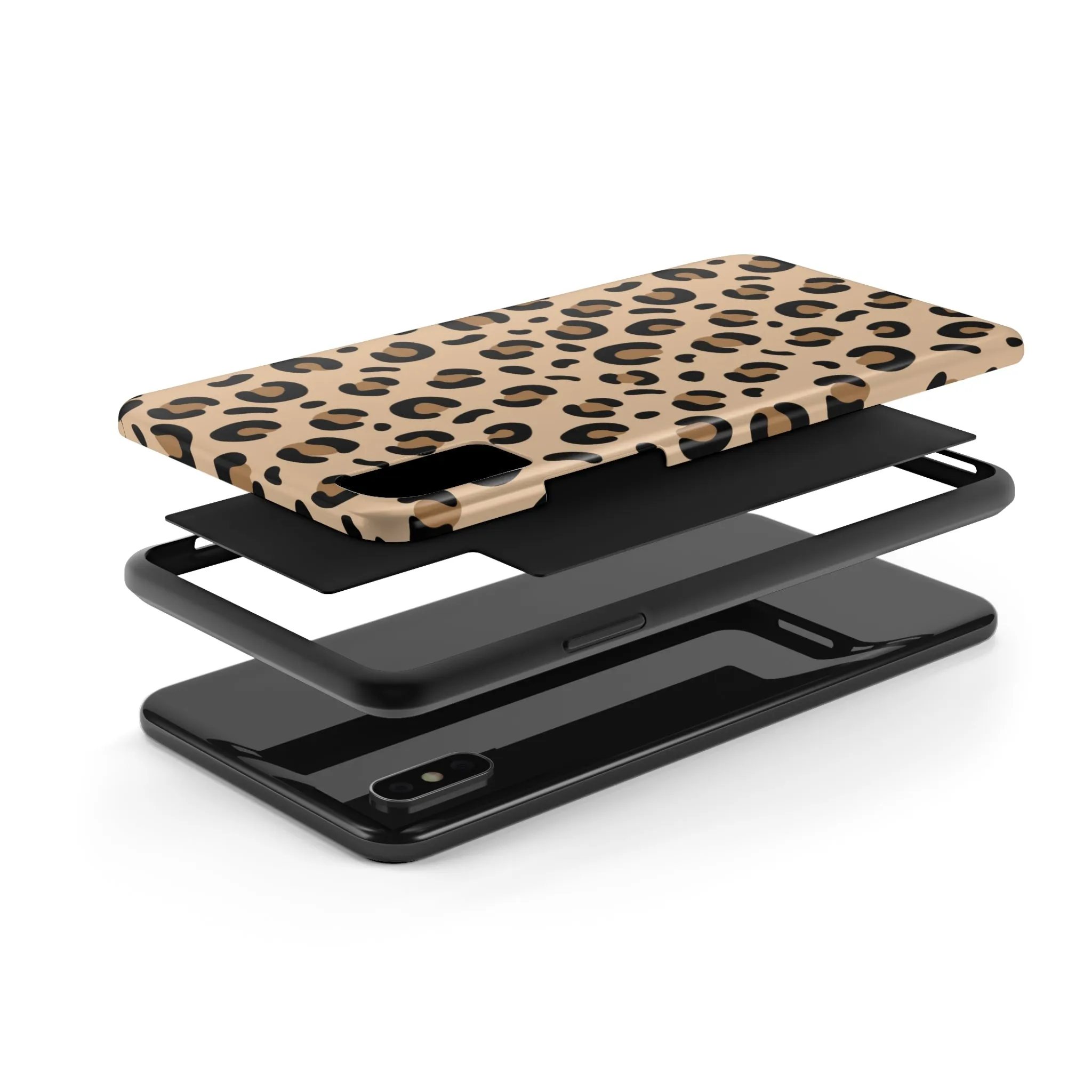 Leopard Print Stylish Cell Phone Case - Trendy and Fashionable Cover