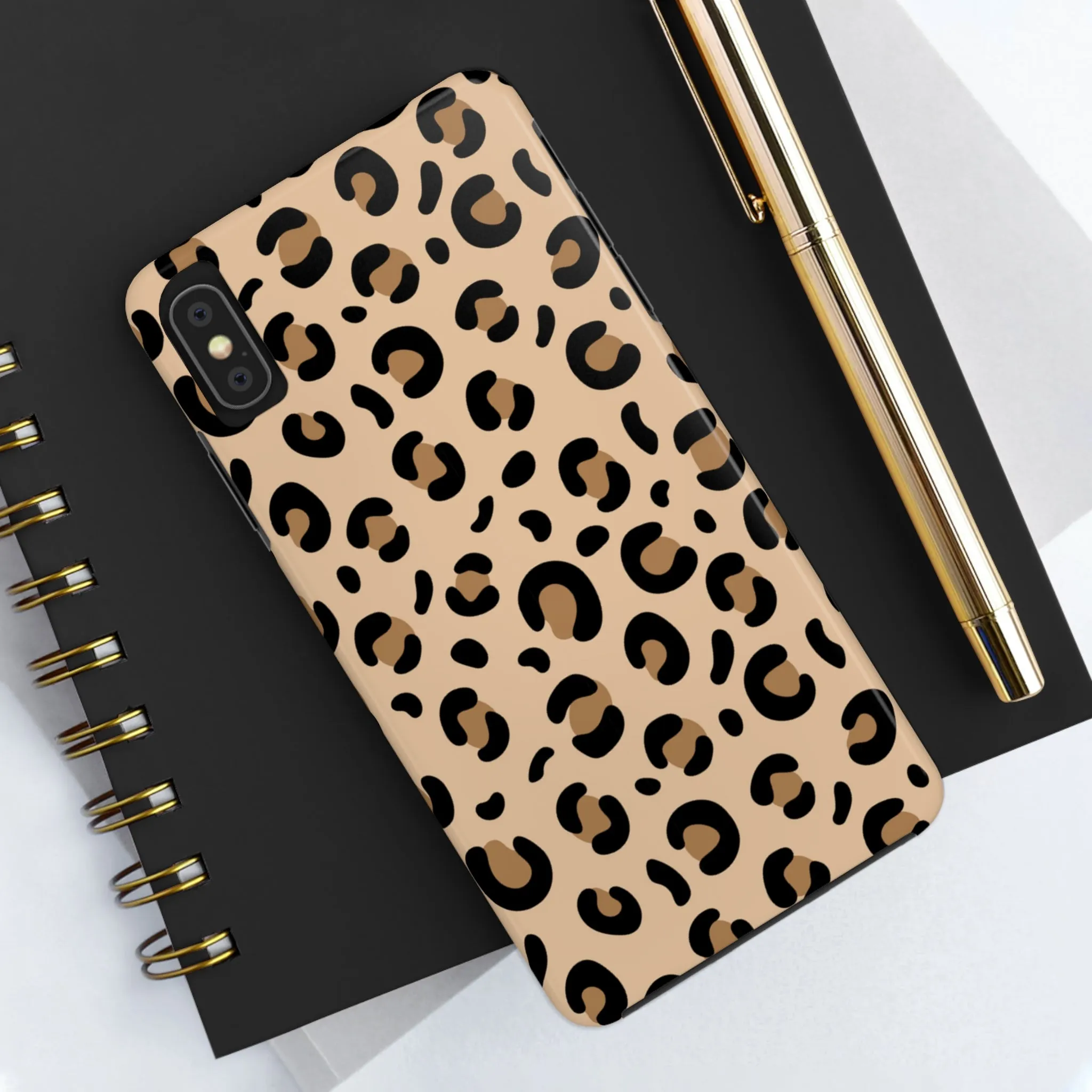 Leopard Print Stylish Cell Phone Case - Trendy and Fashionable Cover