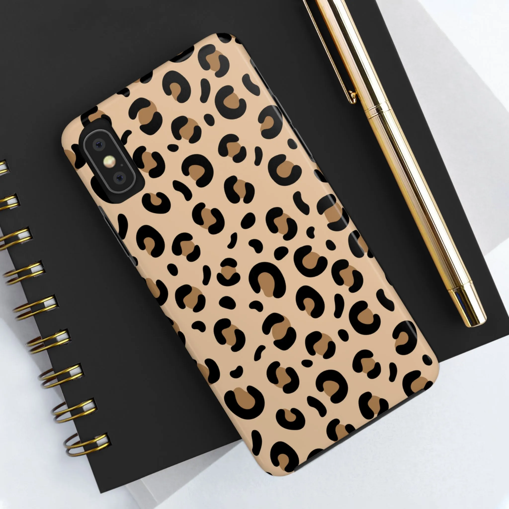 Leopard Print Stylish Cell Phone Case - Trendy and Fashionable Cover