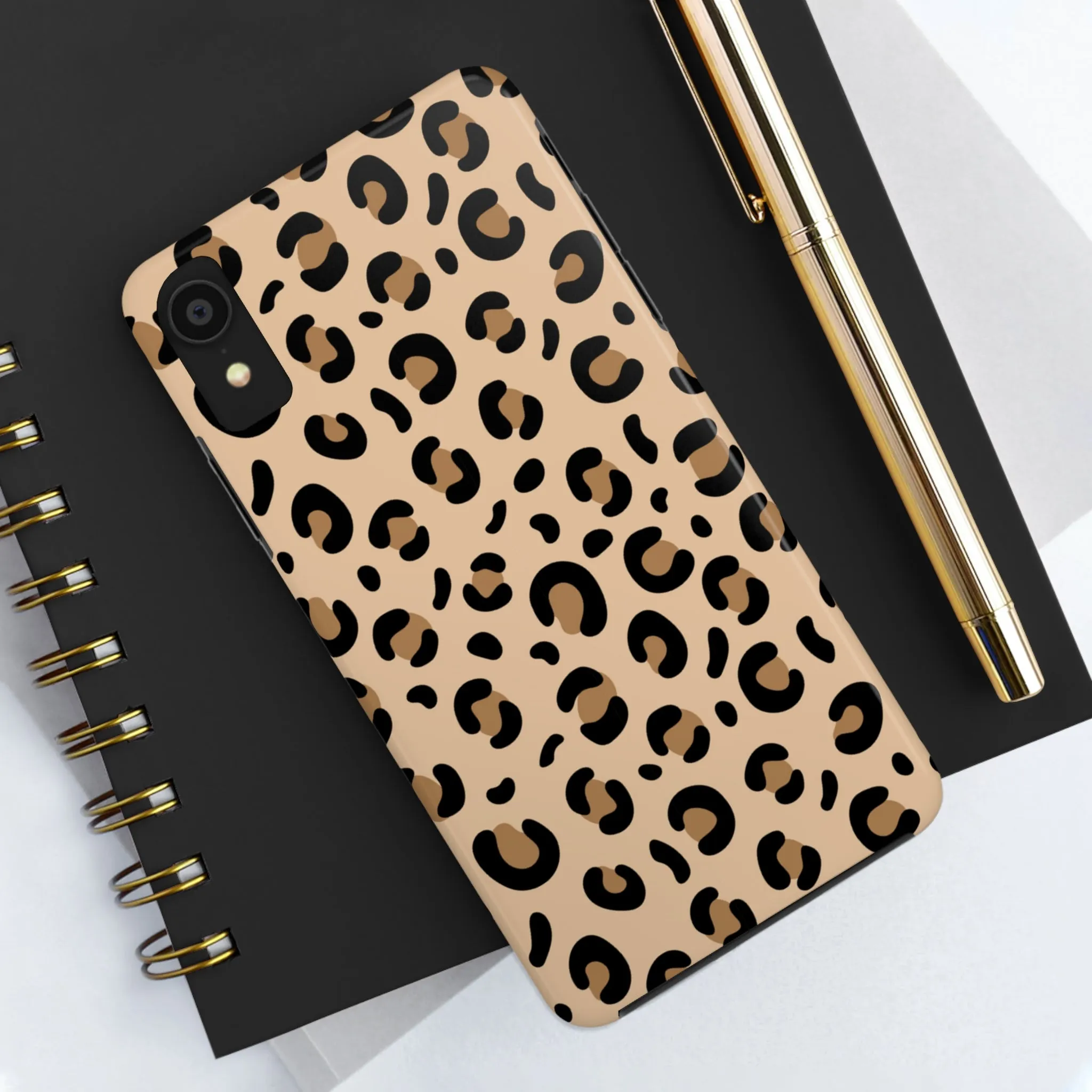 Leopard Print Stylish Cell Phone Case - Trendy and Fashionable Cover