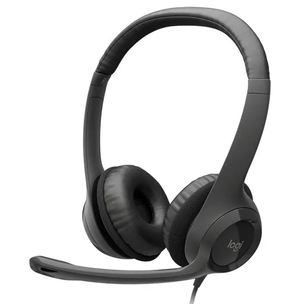 Logitech H390 USB Headset - Black