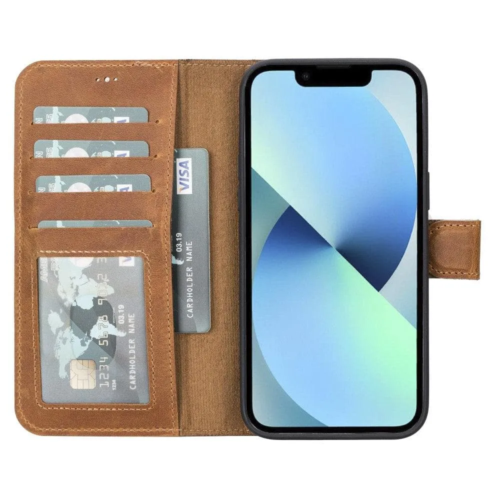 Magic Magnetic Detachable Leather Wallet Case for Apple iPhone 14 Series / MW Phone Case