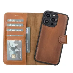 Magic Magnetic Detachable Leather Wallet Case for Apple iPhone 14 Series / MW Phone Case