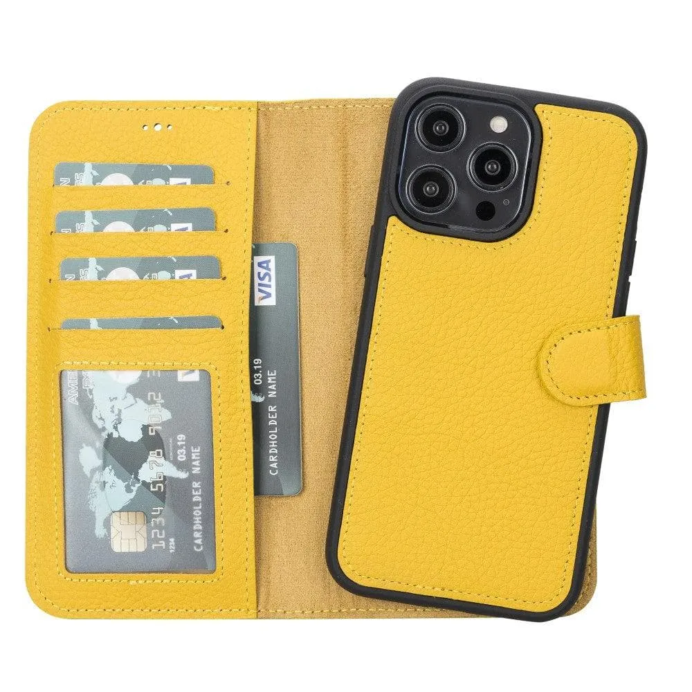 Magic Magnetic Detachable Leather Wallet Case for Apple iPhone 14 Series / MW Phone Case