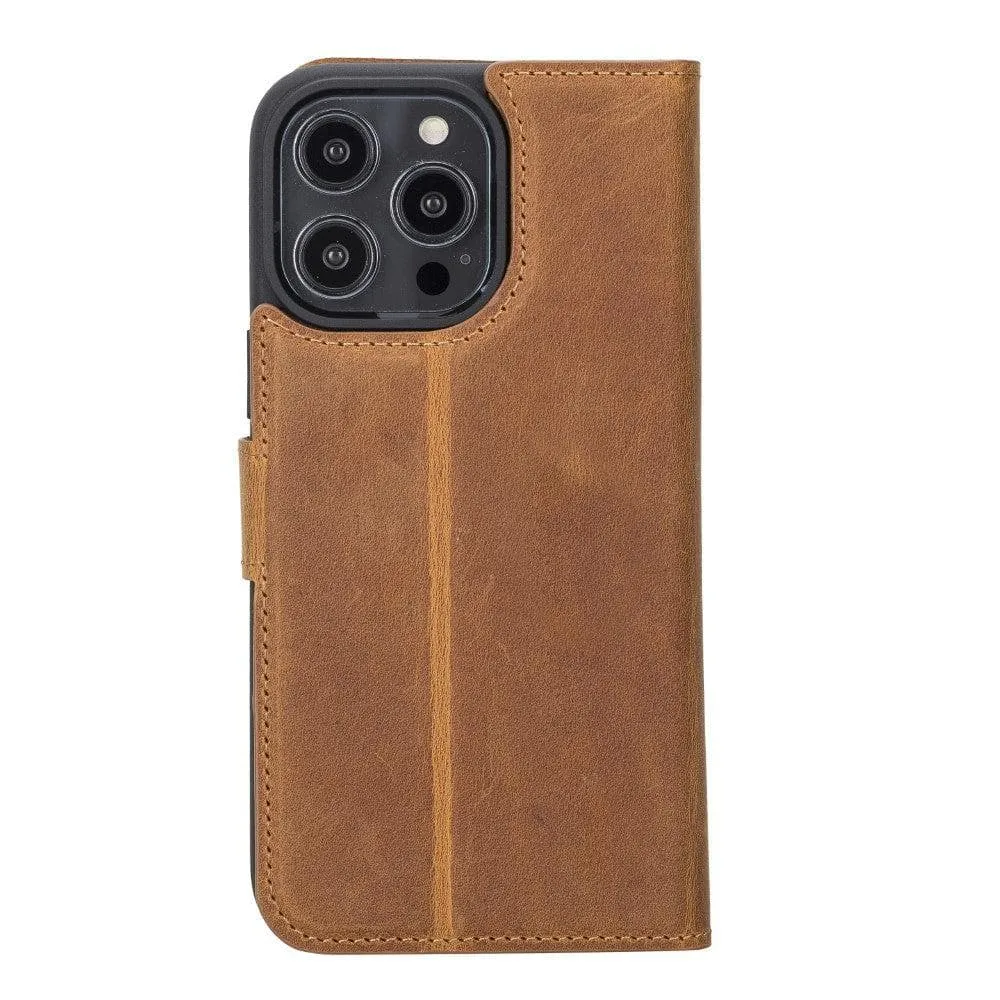 Magic Magnetic Detachable Leather Wallet Case for Apple iPhone 14 Series / MW Phone Case