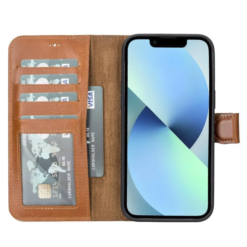 Magic Magnetic Detachable Leather Wallet Case for Apple iPhone 14 Series / MW Phone Case