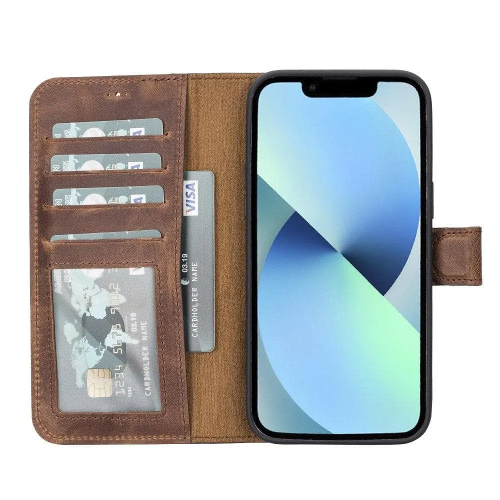 Magic Magnetic Detachable Leather Wallet Case for Apple iPhone 14 Series / MW Phone Case