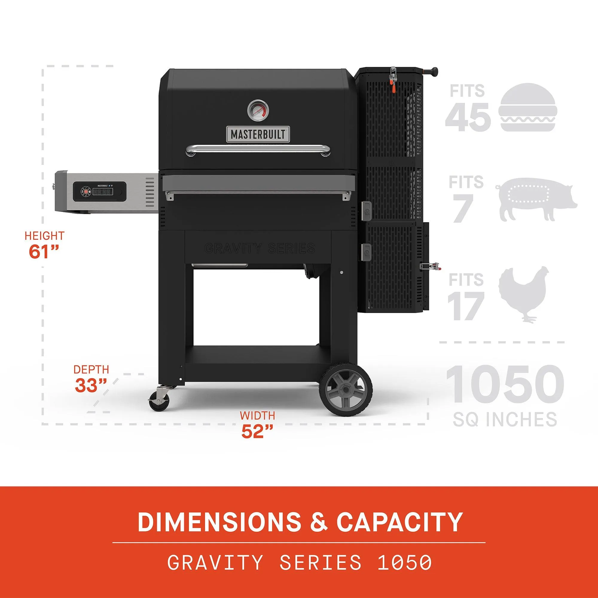 Masterbuilt Gravity Series 1050 Digital Charcoal Grill   Smoker