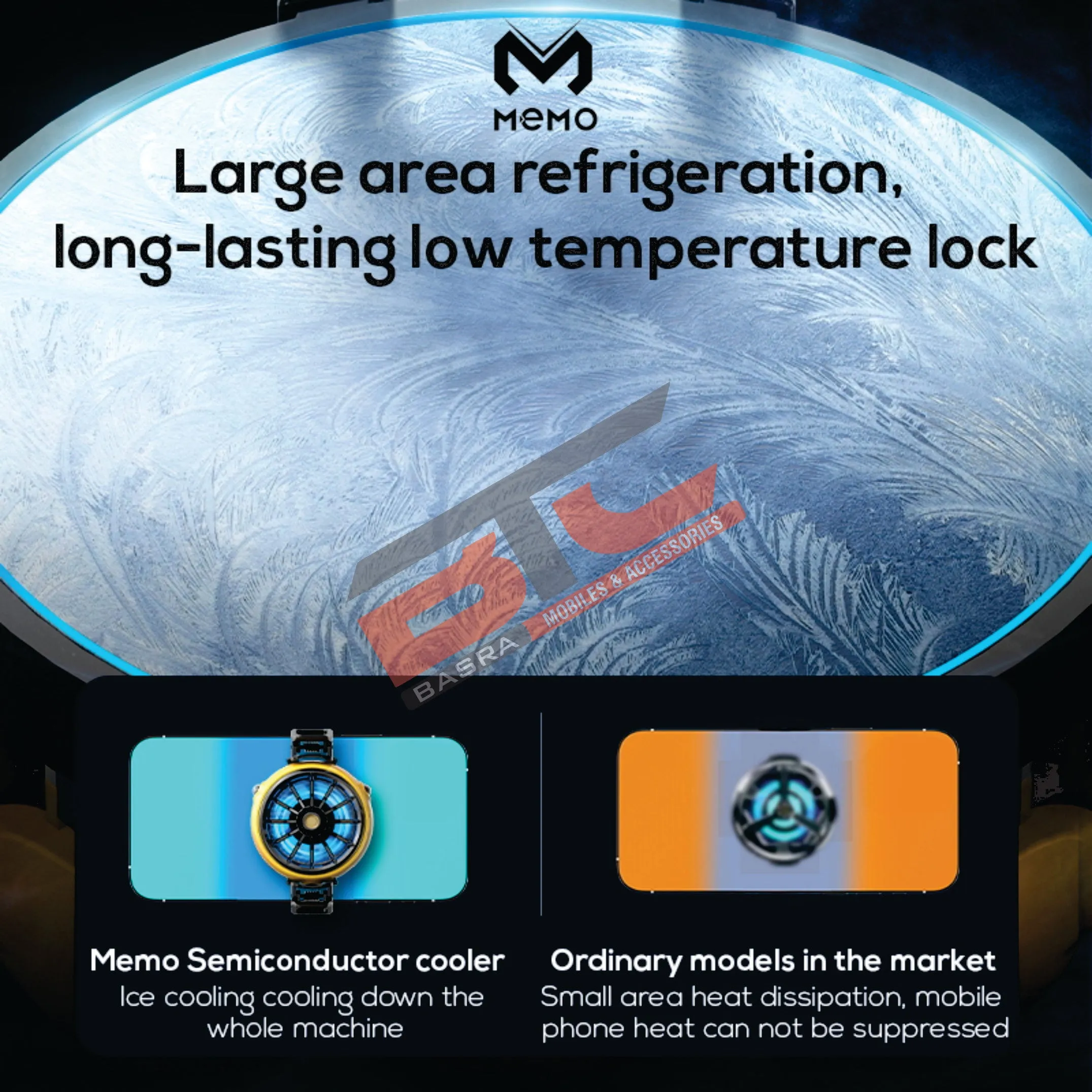 MEMO DLA6 Mobile Phone Radiator Phone Cooling Fan Case