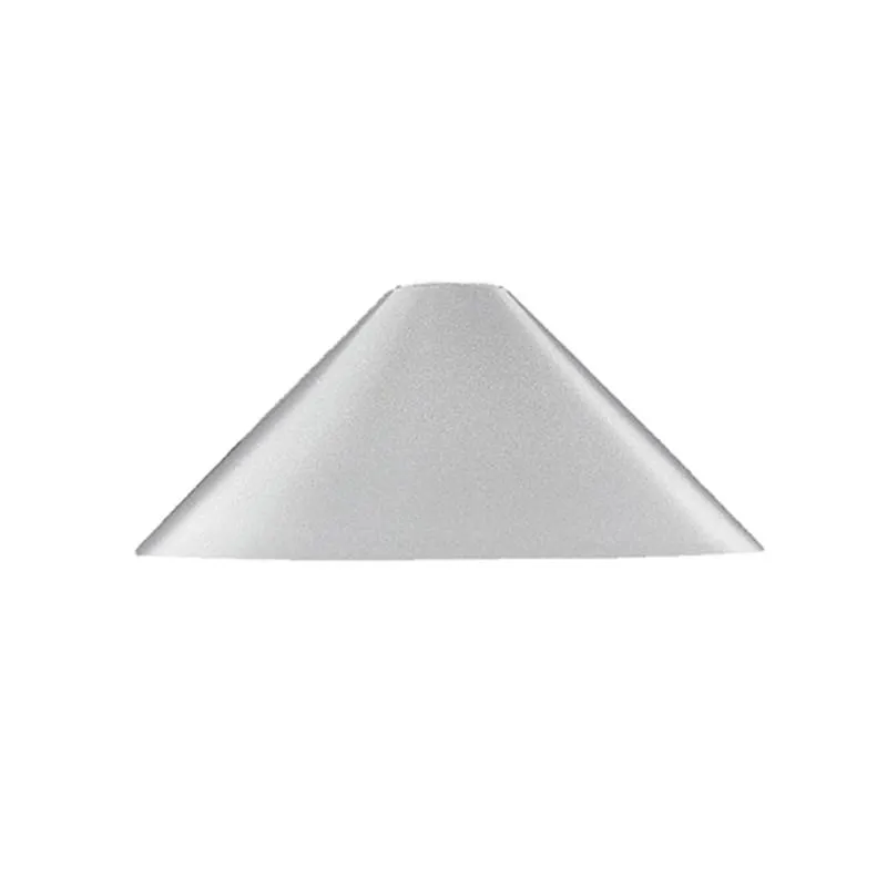 Metal Shade in Satin Chrome/White Superlux Lighting - MS190-SC, MS190-WH