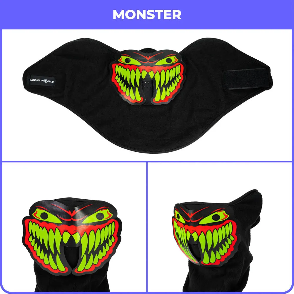 Monster LED Sound Reactive Mask