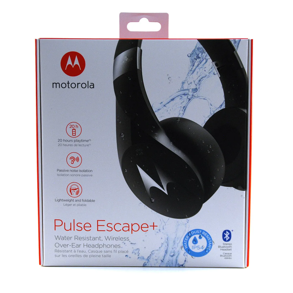 Motorola Pulse Escape  Water Resistant Over-Ear Headphones - Black