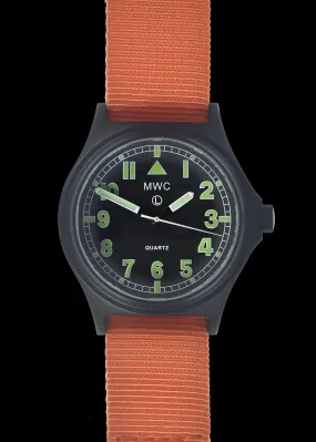 MWC G10 100m / 330ft Water resistant Search and Rescue (SAR) Black PVD Steel Military Watch with Sapphire Crystal - NATO Stock Number: NSN 6645-99-493-1283